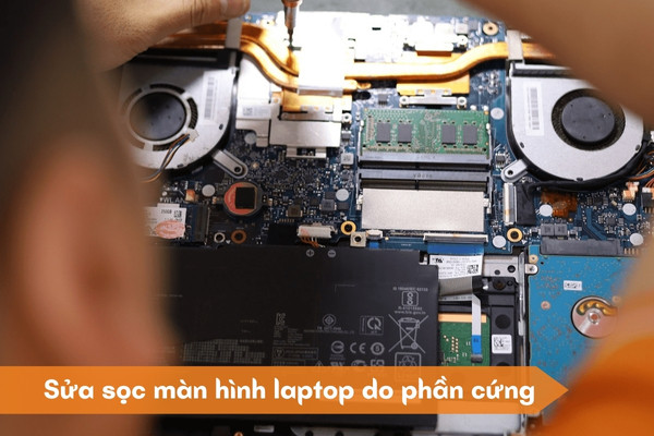 Bị sọc màn hình laptop Bị sọc màn hình laptop