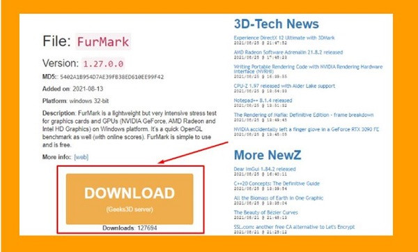 Tải Furmark B2 Tải Furmark B2