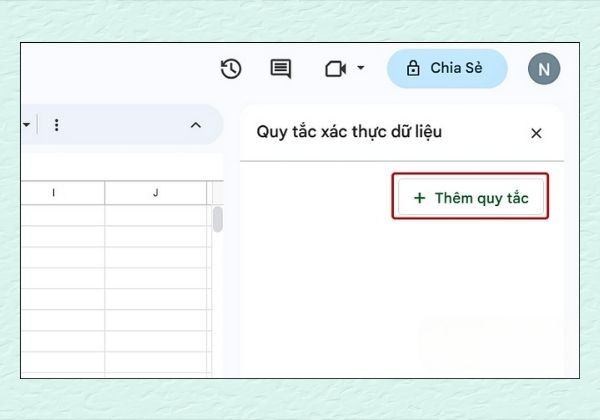 Tạo nhiều lựa chọn từ dữ liệu có sẵn trong bảng tính Google Sheet bước 3 Tạo nhiều lựa chọn từ dữ liệu có sẵn trong bảng tính Google Sheet bước 3