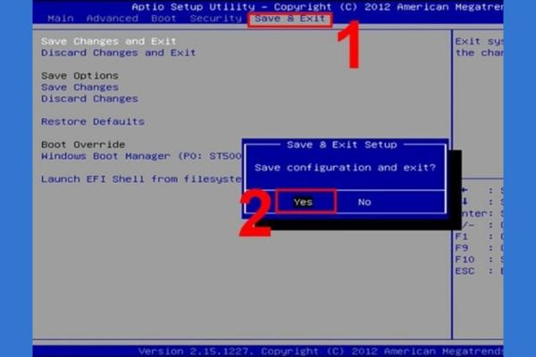 Tắt Secure Boot B2