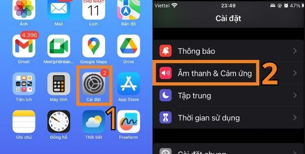 Tắt tiếng bàn phím iPhone
