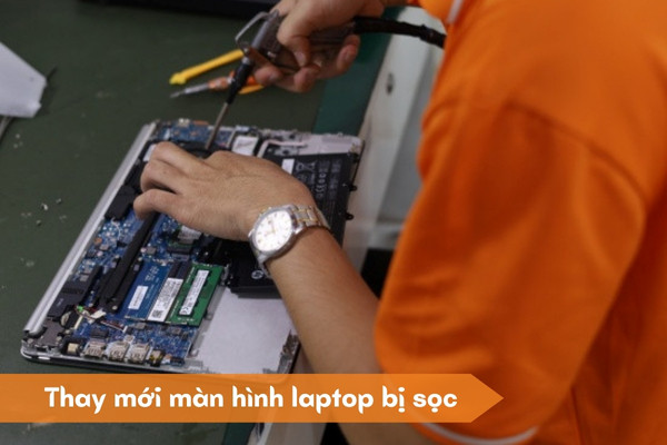 Bị sọc màn hình laptop Bị sọc màn hình laptop