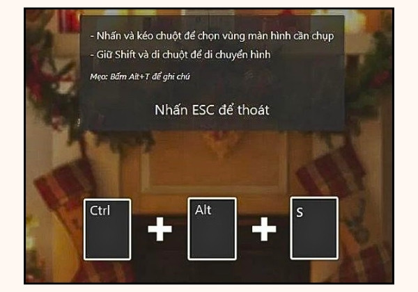 Tổ hợp Ctrl + Alt + S