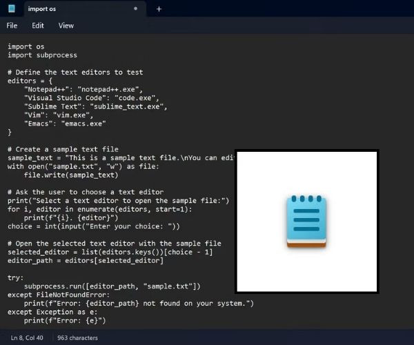 Windows Notepad Windows Notepad