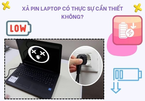xả pin laptop