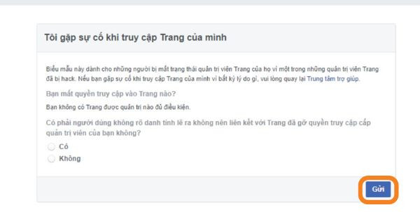 Báo cáo sự cố với Facebook bước 2