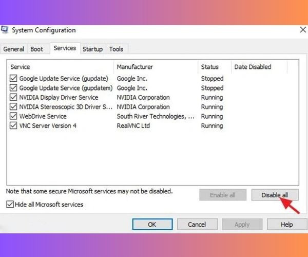 Bật chế độ Clean Boot bước 3
