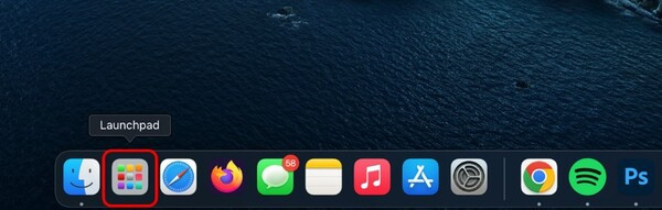 Bước 1 Cách mở Terminal trên Mac bằng Launchpad