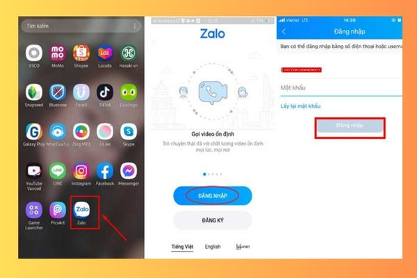 Bước 1 Xem hội thoại bị ẩn qua tên tài khoản Zalo Bước 1 Xem hội thoại bị ẩn qua tên tài khoản Zalo
