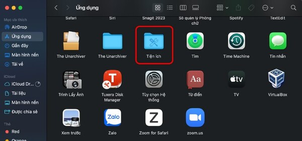 Bước 2 Cách mở Terminal trên Mac bằng Finder đơn giản