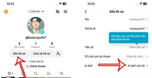 Bước 2: Cách xóa AI Self trên TikTok như thế nào