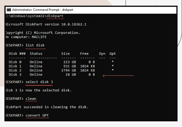 Bước 2: Format USB để cài macOS trên Windows Bước 2: Format USB để cài macOS trên Windows