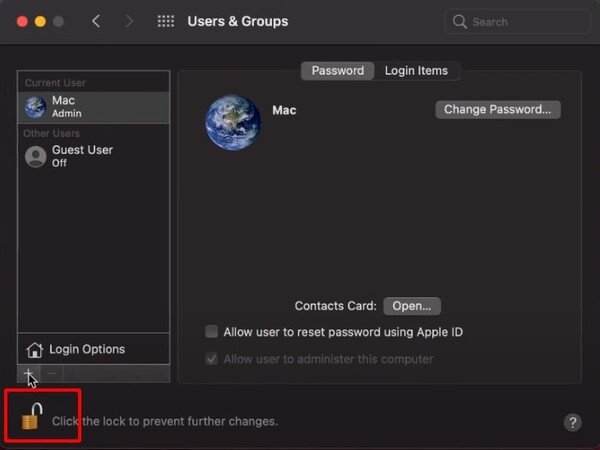 Bước 2: Thêm người dùng mới trên MacBook Bước 2: Thêm người dùng mới trên MacBook