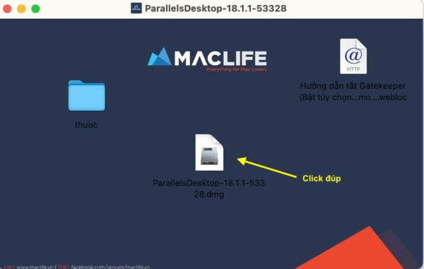 Bước 3: Cài Win cho Macbook bằng Parallels 18