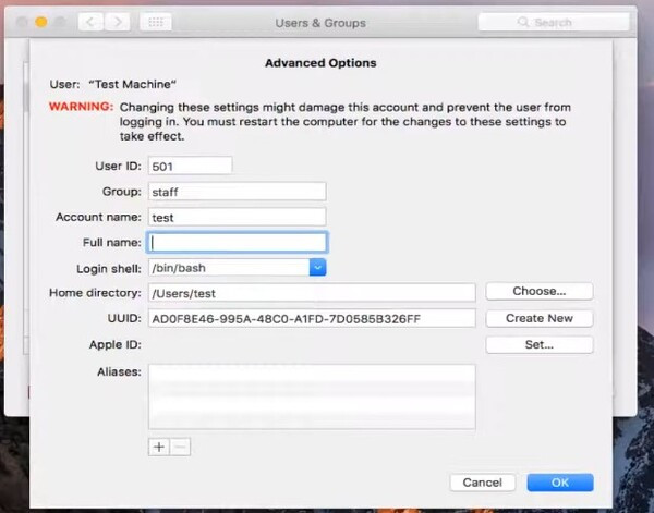 Bước 4: Cách đổi tên quản trị viên trên MacBook đơn giản Bước 4: Cách đổi tên quản trị viên trên MacBook đơn giản