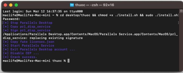 Bước 4: Cài Win cho Macbook bằng Parallels 18