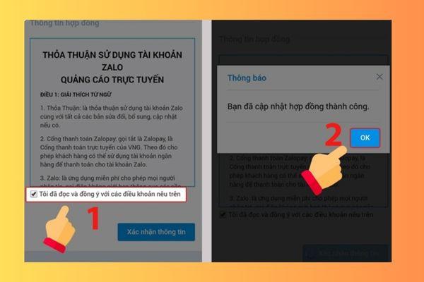Bước 6 Cách tạo tài khoản Zalo Ads Bước 6 Cách tạo tài khoản Zalo Ads