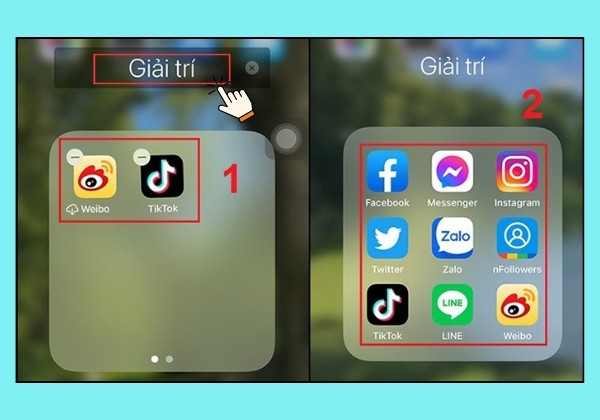 Cách ẩn ứng dụng bằng Thư mục trên iPhone bước 2 Cách ẩn ứng dụng bằng Thư mục trên iPhone bước 2