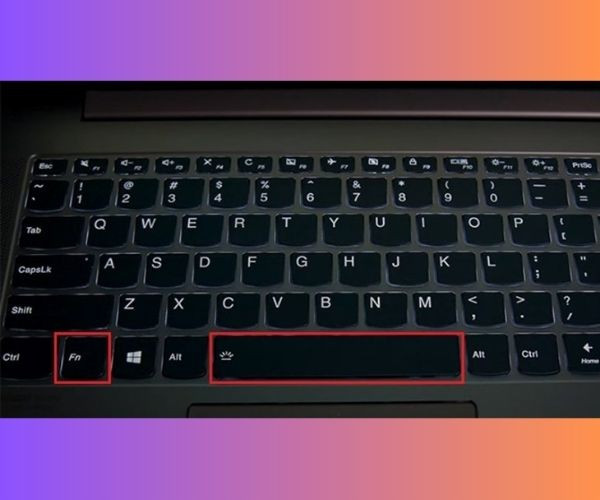 Cách bật đèn bàn phím laptop Lenovo