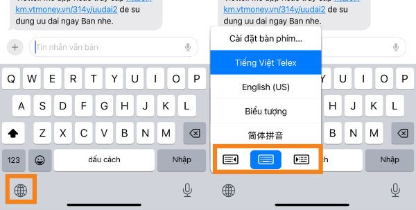 Cách cài đặt bàn phím chế độ một tay B2