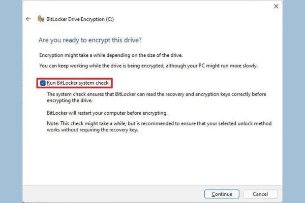 Cách mở BitLocker Win 11 bước 9 Cách mở BitLocker Win 11 bước 10