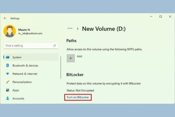 Cách mở BitLocker Win 11 bước 4 Cách mở BitLocker Win 11 bước 4