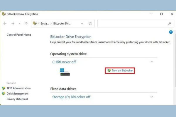Cách mở BitLocker Win 11 bước 5 Cách mở BitLocker Win 11 bước 5