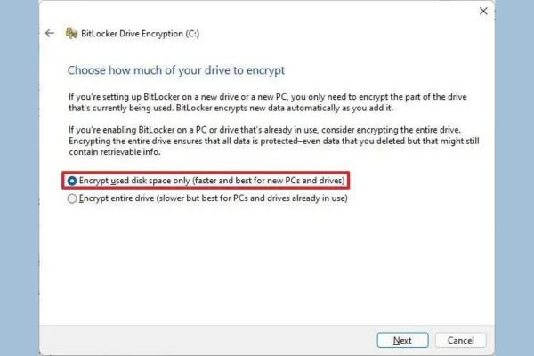 Cách mở BitLocker Win 11 bước 8 Cách mở BitLocker Win 11 bước 8