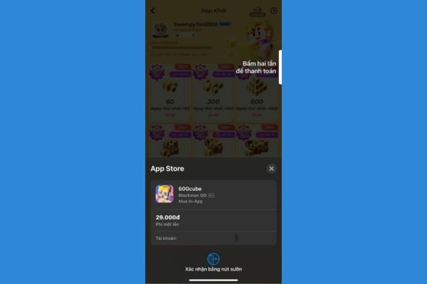 Cách nạp Blockman go bước 3