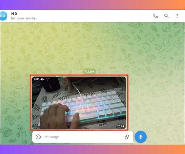 Cách tải video Telegram về máy tính bước 2