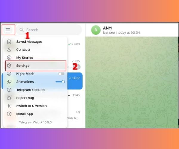 Cách tải video từ Telegram bị chặn trên điện thoại iPhone bước 1