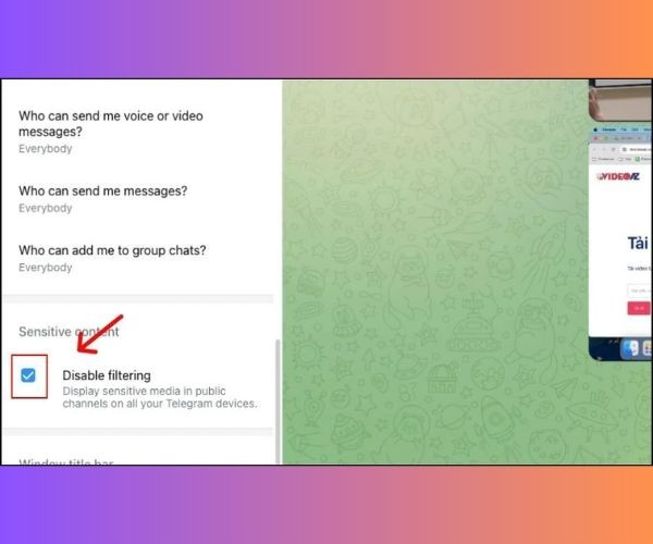 Cách tải video từ Telegram bị chặn trên điện thoại iPhone bước 3