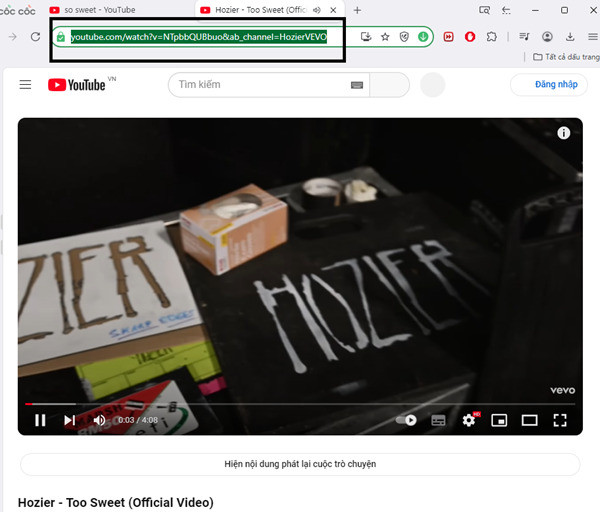 Cách tải video/audio Youtube bằng Y2mate trên máy tính bước 1
