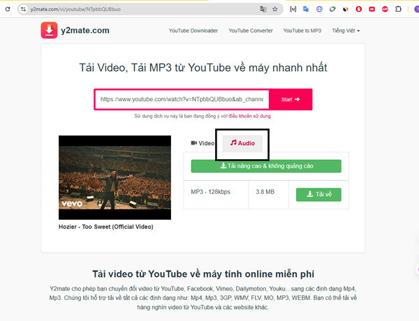 Cách tải video/audio Youtube bằng Y2mate trên máy tính bước 5.2.1