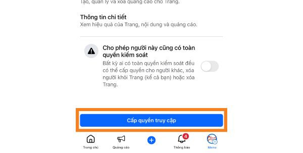 Cách thêm Admin vào Fanpage trên điện thoại B3 Cách thêm Admin vào Fanpage trên điện thoại B3