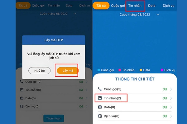 Cách theo dõi cuộc gọi và tin nhắn trên iPhone qua My Viettel