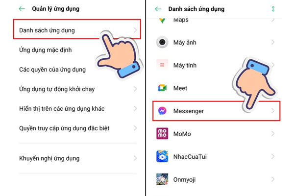 Cách xóa tài khoản Messenger từ 