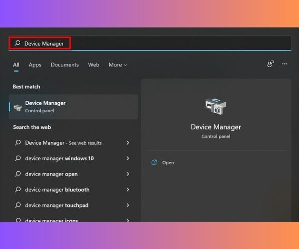 Cập nhật driver trên Windows 11 thông qua Device Manager bước 1