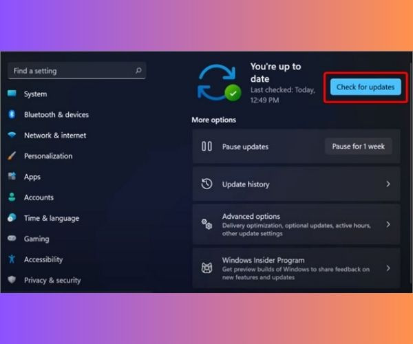 Cập nhật driver Windows 11 thông qua Windows Update bước 3