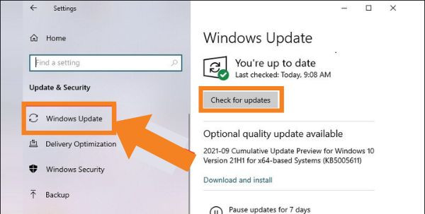 Cập nhật Windows phiên bản mới