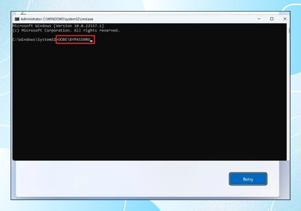 Chạy lệnh bỏ qua WiFi trên Windows 11 B2