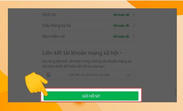 Đăng ký chạy Grab xe máy B5