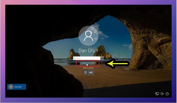 Dùng Microsoft Account để reset password B1