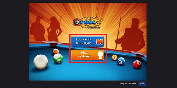 Hướng dẫn cách chơi 8 Ball Pool không cần cài đặt trên máy tính bước 2