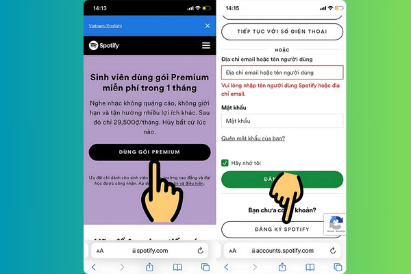 Hướng dẫn cách đăng ký Spotify Premium sinh viên bước 1 Hướng dẫn cách đăng ký Spotify Premium sinh viên bước 1