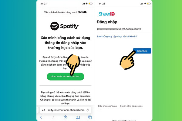 Hướng dẫn cách đăng ký Spotify Premium sinh viên bước 4 Hướng dẫn cách đăng ký Spotify Premium sinh viên bước 4