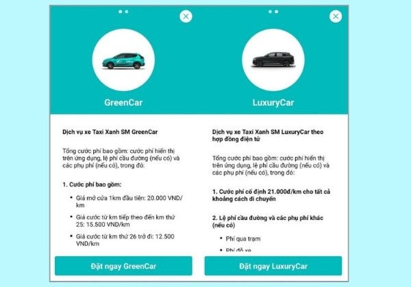 Hướng dẫn cách đặt xe taxi trên ứng dụng Xanh SM B3 Hướng dẫn cách đặt xe taxi trên ứng dụng Xanh SM B3