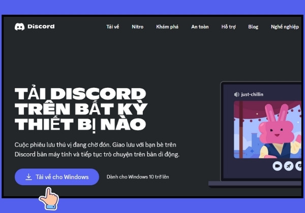 Hướng dẫn cách tạo tài khoản Discord trên máy tính chi tiết bước 1
