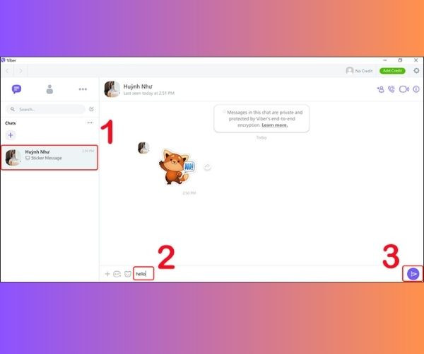 Hướng dẫn nhắn tin trên Viber