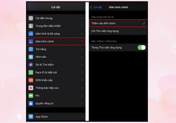 Huỷ cài đặt thêm các ứng dụng mới vào App Library
